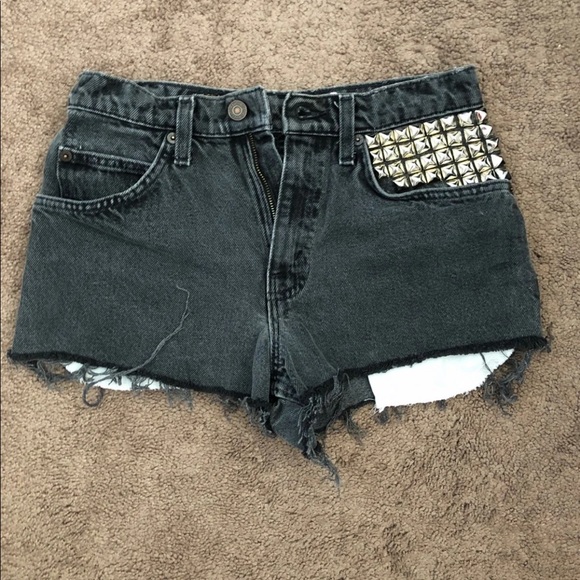 Levi's Pants - SOLD!  Levi studded high waist black shorts